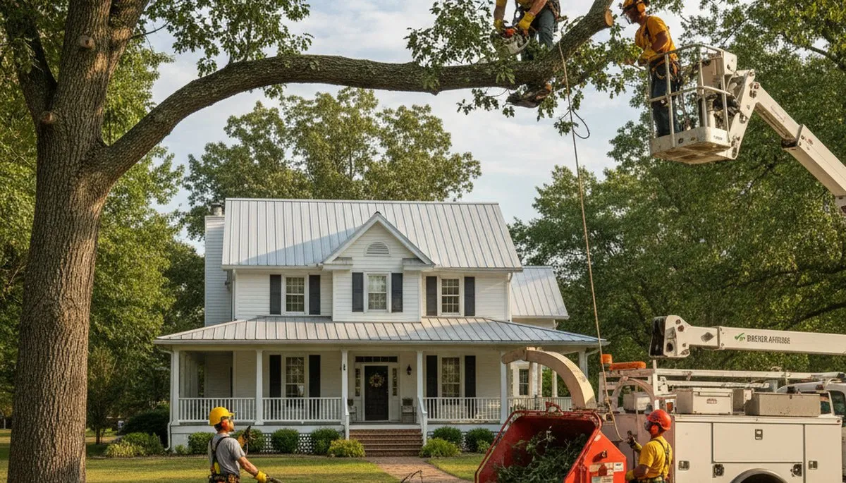 Tree service crew in Shawnee, OK providing professional tree removal and trimming services