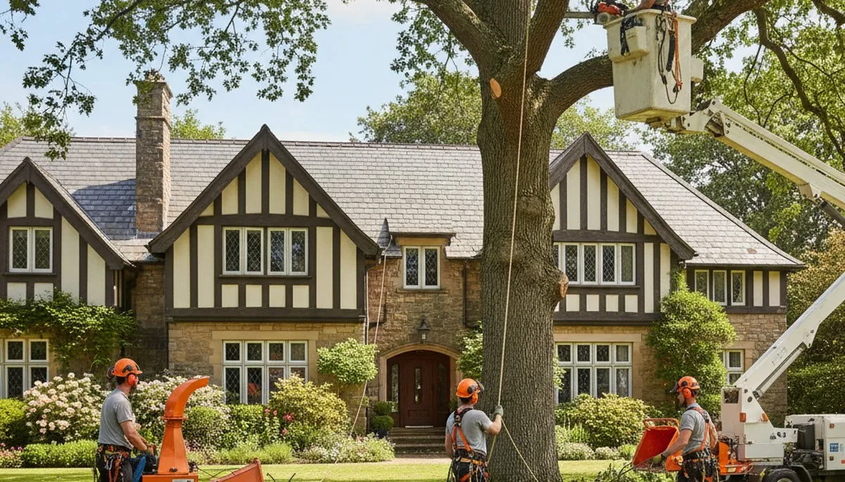 Tree service crew in Shawnee, OK providing professional tree trimming and removal services