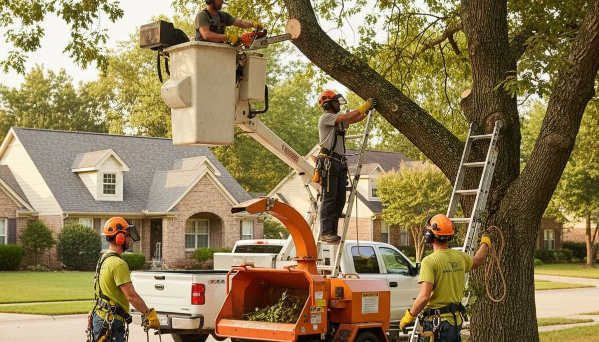 Arbor Tree Care trimming trees in Shawnee, OK for safer, healthier property growth